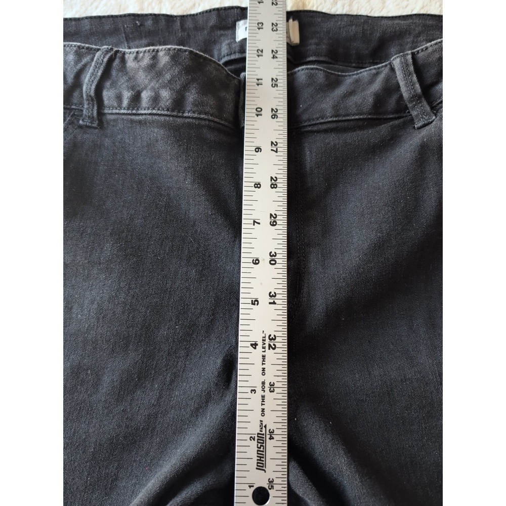 18W Maurices M Jeans Mid Rise Womens Black Jean Skinny High Rise Stretch 29 Lng - Picture 5 of 9